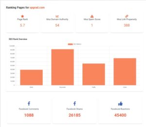 Ranking Pages Dashboard